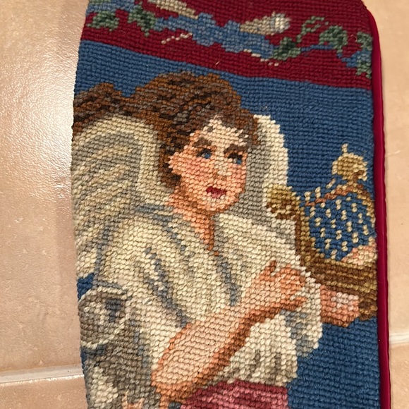 VTG Needlepoint Christmas Stocking - Picture 2 of 5